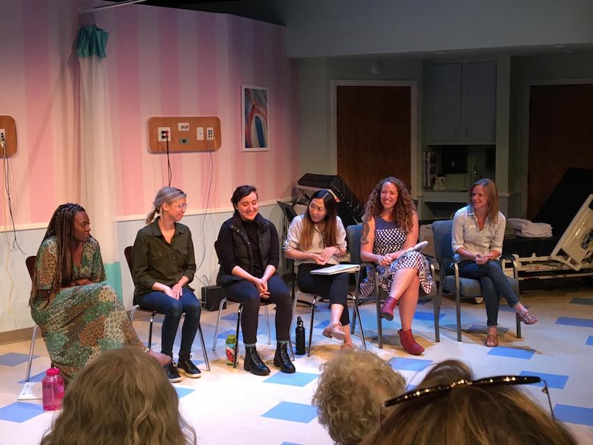 Photo from the talk back of Salt Lake Acting Company's staged reading of BURST.