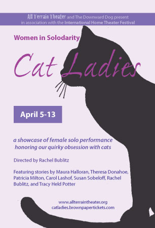 Postcard for Women In Solodarity: Cat Ladies.
