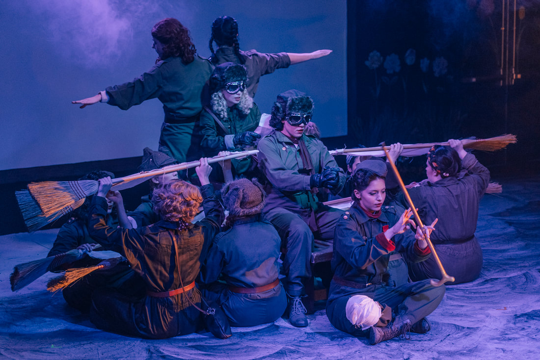 Promotional image of University of Northwestern St. Paul's production of THE NIGHT WITCHES.