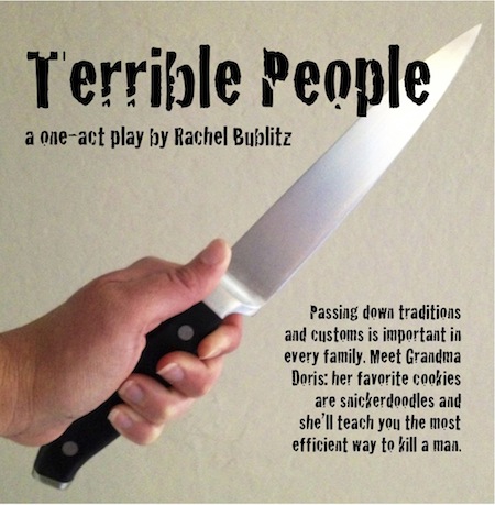 Postcard for TERRIBLE PEOPLE.
